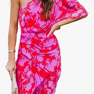 Womens off shoulder floral dress